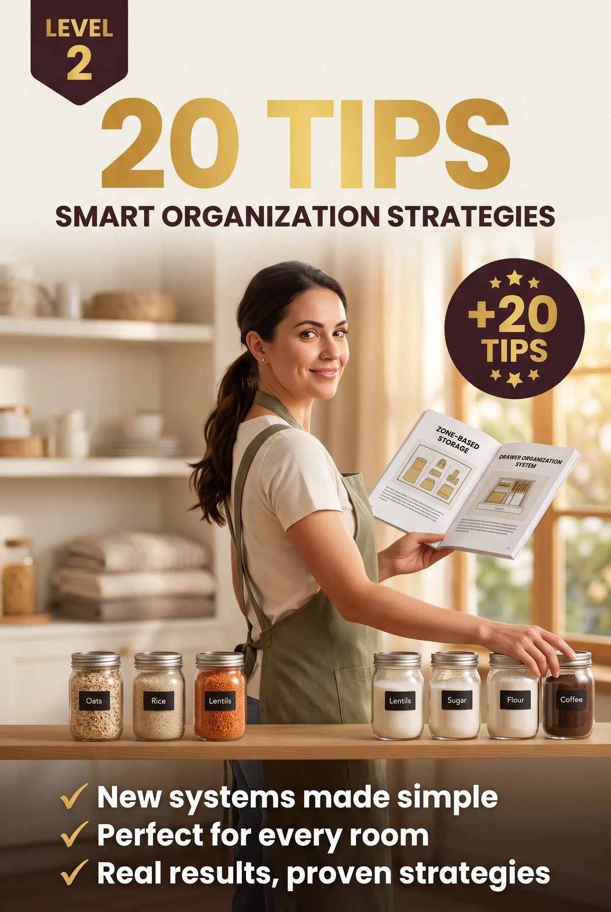 Level 2 – 20 Tips: Smart Organization Strategies